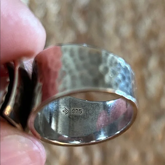 “Silpada” 9.25 Silver and White Pearl Ring size 7 - Picture 5 of 6